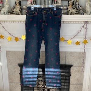 Lilly Pulitzer Blue Jeans with Pink Floral Accents
NEW with tags!